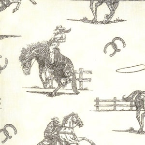 Home On The Range Dusty White Sketchbook Page Horses  Moda # 19992 11  Designed by: Deb Strain
