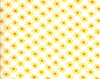 A Blooming Bunch cloud with yellow floral  Moda # 40043 11  Designed by: Maureen McCormick