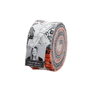 Midnight Magic 2 Jelly Roll 24100JR Moda Precut halloween strips of 2.5&quot; x 44”  100% cotton fabric designed by April Rosenthal Prairie Grass