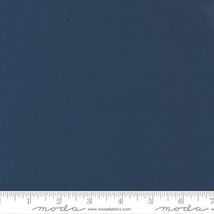 Bella Solids American Blue 9900 174 Designed by Moda Coordinating solid for Camille Roskelley collections Sold by the yard