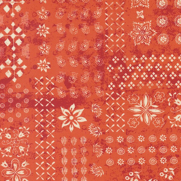 Cadence Rust Bandana 11914 13 Moda Designed by Crystal Manning Sold by the Yard