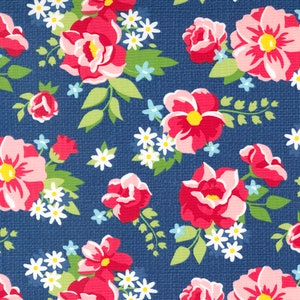 Berry Basket Big Blooms Florals  24150 14 Moda Designed by April Rosenthal Prairie Grass Sold by the Yard