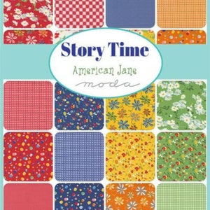 Story Time  Moda # 21790F8 Fat Eighth Bundle 9" x 22"  assorted Stripes Reproduction prints Designed by: American Jane