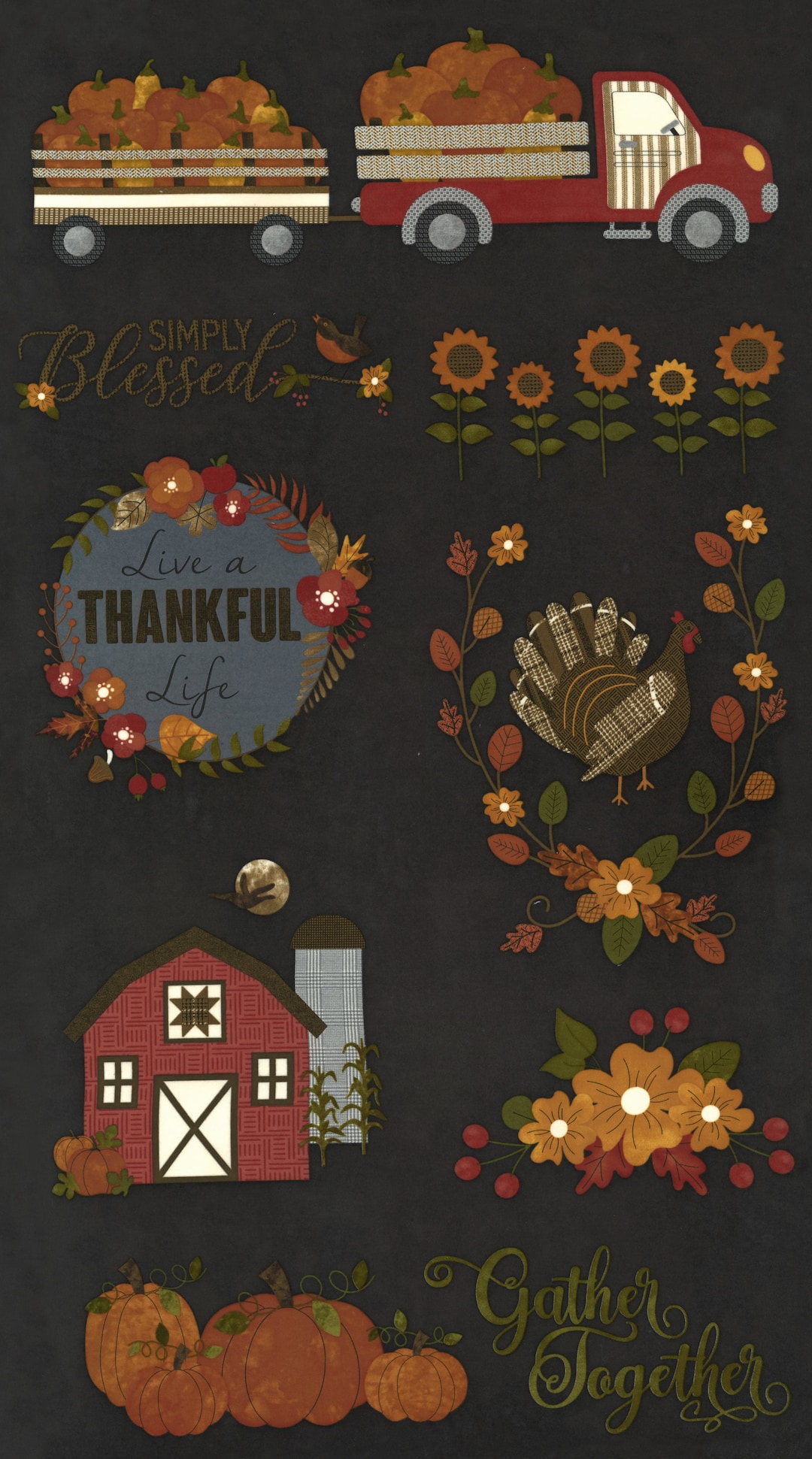 Autumn Gatherings Flannel - Grass main image 1