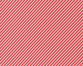 Könnte beinhalten: Roter und weißer gestreifter Stoff mit einem diagonalen Muster.