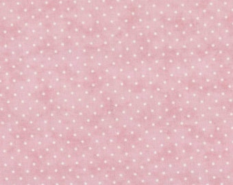 Pink Polka Dot Cotton Fabric, Moda Essential Dots, Quilting Fabric