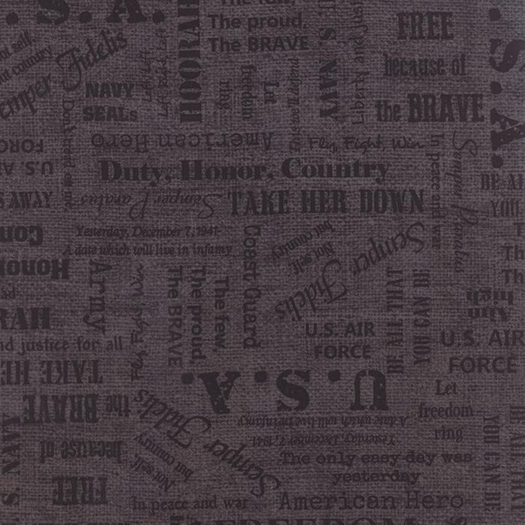 Patriotic Cotton Fabric: Military Gray Moda Fabrics - by the Yard - Etsy