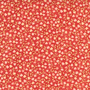 Strawberries Rhubarb Strawberry Meadow designed by Fig Tree And Co Sold by the Yard  20406 11 Moda