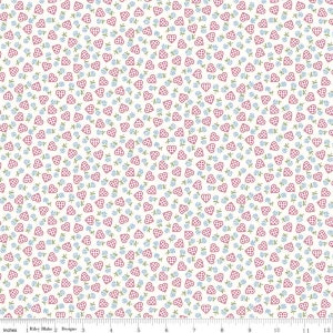 Sugar and Spice Sweetheart White Riley Blake Número do item: C11416-WHITE Designer Lindsay Wilkes