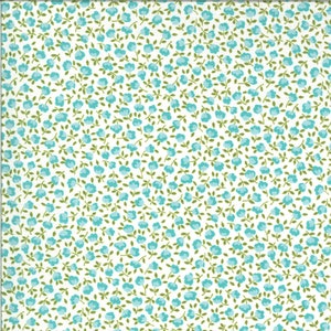 Pocketful Of Posies Porcelain Robins Egg  Moda # 33547 21  Designed by: Chloe&#39;s Closet