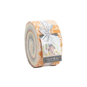 Pumpkins Blossoms Jelly Roll 20420JR Moda Precut strips  2.5&quot; x 44” 100% high quality cotton fabrics designer Fig Tree and Co autumn floral