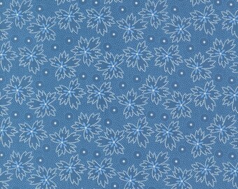 Denim & Daisies Wovens Blue Jeans Gingham by Fig Tree and Co for Moda ...