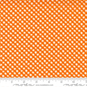 Petal Power Over Orange 22415 12 Moda Bias Plaid Check Blender 100% cotton fabric sold by the yard Designer Me and My Sister Designs
