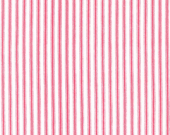 Ellie Ticking Stripe in Soft Red Ellie Ticking Stripe in Soft Red