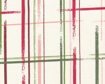 Könnte beinhalten: Abstraktes Muster mit weißem Hintergrund und sich kreuzenden Linien in den Farben Rosa, Rot und Grün.