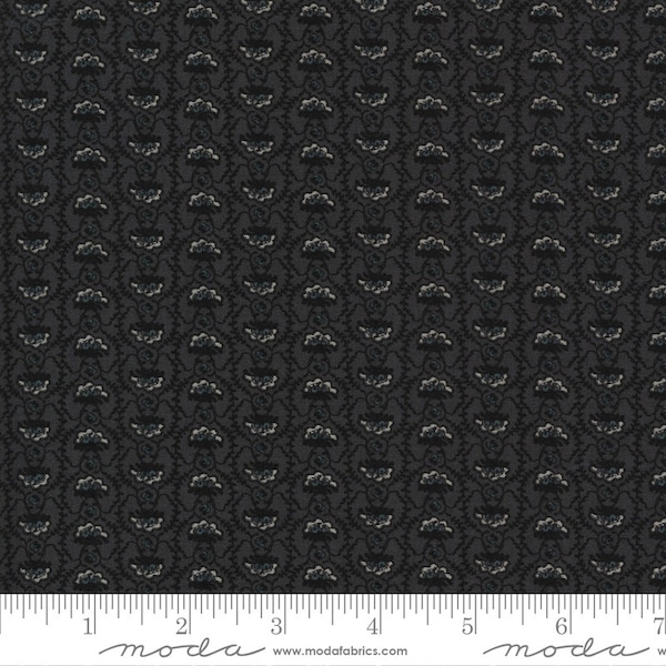 Boudoir Caviar 30656 11 Moda  Chemise Stripe Black 100% High quality cotton fabric Designer BasicGrey sold by the yard