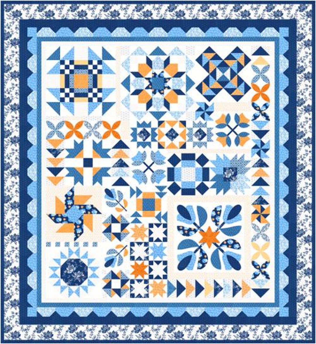 Denim Daisies Kit KIT35380 Moda Precuts Designerd by Fig Tree Co - Etsy