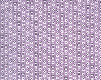 30s Playtime Lilac 33598 12 Moda Be Mine Hearts on purple 100% cotton fabric Designer Chloe's Closet sold by the yard