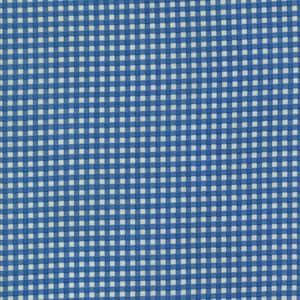 ホリホックローズギンガムブルー3057 19 Moda Bunny Hill Designsによるデザイン ヤード単位で販売