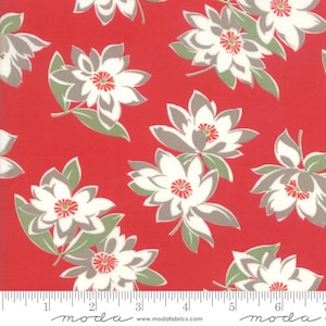 At Home Red Floral Sold By The Yard  Moda #55200 11