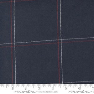 16&quot; Americana Window Pane Navy 920 285 Moda Toweling Designed by Minick & Simpson  100% Cotton