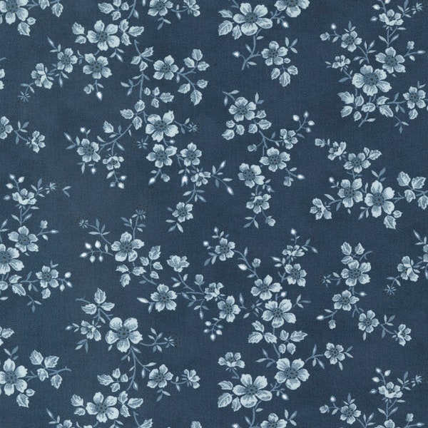 Cascade Mdnight Garden Blooms Florals 44322 15 Moda Designerd by 3 Sisters Sold by the Yard