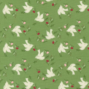 Once Upon Christmas Wintersong Novelty Birds Mistletoe  43163 14 Moda Designed by Sweetfire Road