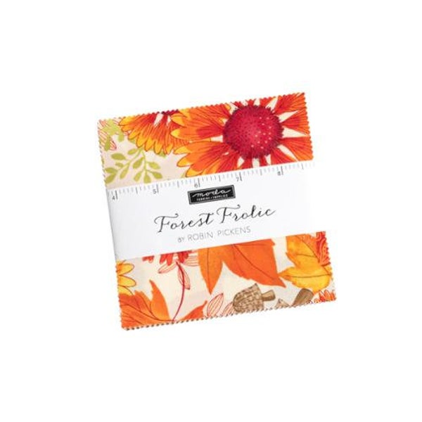 Forest Frolic Charm Pack 48740PP Moda Precuts Designed by Robin Pickens 42 Piece Assorted 5" x 5" squares