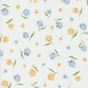 Sunshine Blue Skies Ditzy Daisy Florals Watercolor 39826 11  Moda Designed Create Joy Project Sold by the Yard