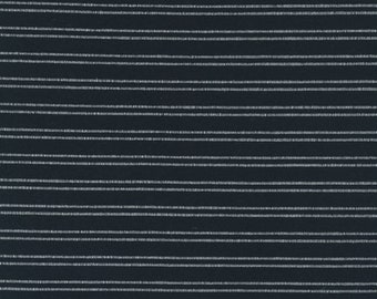 18" Lakeside Black 992 269 Moda Toweling  Woven Stripe Designer: Pieces To Treasure sold by the yard