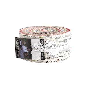 Blizzard Jelly Roll 55620JR Moda Precuts Designed by Sweetwater Jelly Roll 2.5&quot; x 44&quot; Assorted Stripes Christmas Fabrics