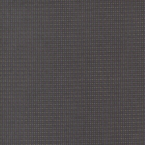 May include: A close-up of a dark grey fabric with a subtle woven pattern of light brown and blue threads.