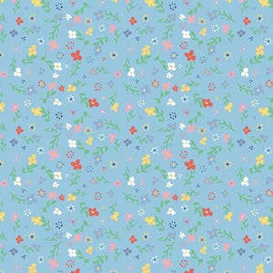 Always in Season Item Number: C15101-Sky Designed by American Jane Sold by the Yard