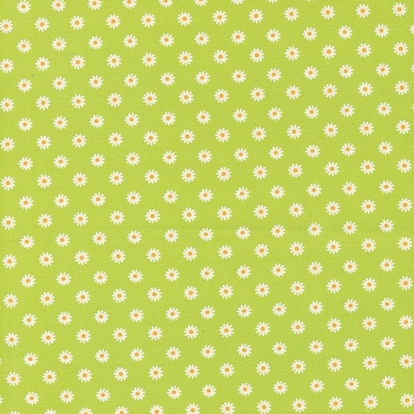 Vintage Soul Chartreuse  Daisy Dot Ditsy Floral Dot  7439 17 Moda Designed by Cathe Holden Sold by the Yard