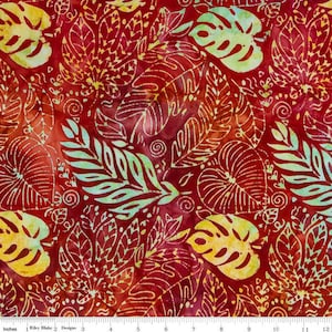 Expressions Batiks Tjaps Red Multi 1 by Riley Blake Designs Item Number: BTPT1109 Sold by the yard