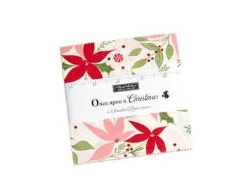 Once Upon Christmas Charm Pack 43160PP Moda Precuts Designed by Sweetfire Road 42 Piece Assorted 5&quot; x 5&quot; Squares