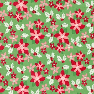 Kitty Christmas Holly 31201 15 Moda Designed by Urban Chiks Sold by the Yard