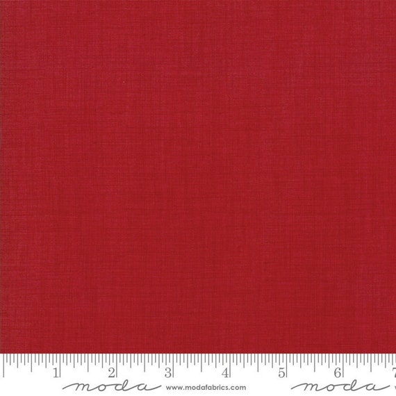 French General Linen Texture in French Red French General Linen Texture in French Red