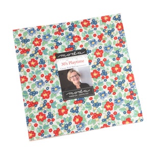 30s Playtime Layer Cake® 33750LC Moda Precuts Designed by  Linzee McCray 42 Piece Assorted 10&quot; x 10&quot; Squares