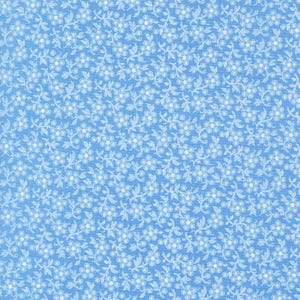 May include: A seamless pattern of white flowers on a light blue background. The flowers are small and delicate, with a simple design. The pattern is perfect for a variety of projects, such as fabric, wallpaper, and wrapping paper.