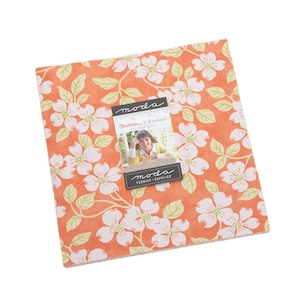 Strawberries Rhubarb Layer Cake 20400LC Moda Precuts squares 10&quot; x 10&quot; 100% high quality cotton fabric designer Fig Tree and Co Florals