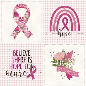 Hope in Bloom Panel White Item Number: PD11026-WHITE Designer Katherine Lenius