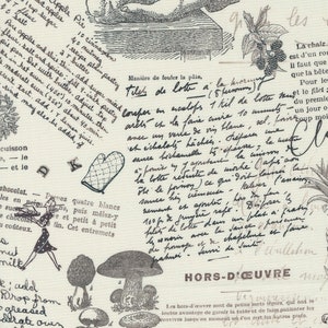 Julia Porcelain 11923 11 Moda Cookbook Text and Words Cookbook Designed by Crystal Manning Sold by the Yard
