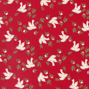 Once Upon Christmas Wintersong Novelty Birds Red 43163 12 Moda Designed by Sweetfire Road