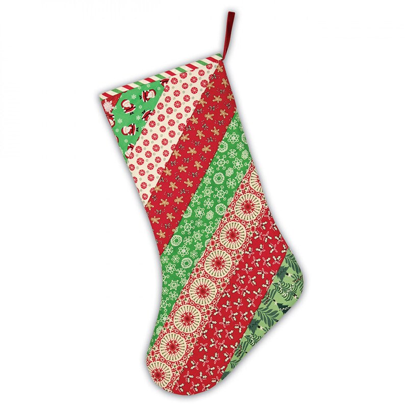 Quilt As You Go Christmas Stocking Moda # JT 1470 June Tailor
