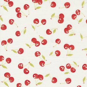 Fruit Cocktail Ice Cream Cherry Orchard Moda 20462-11 von Fig Tree 100% Baumwollstoff