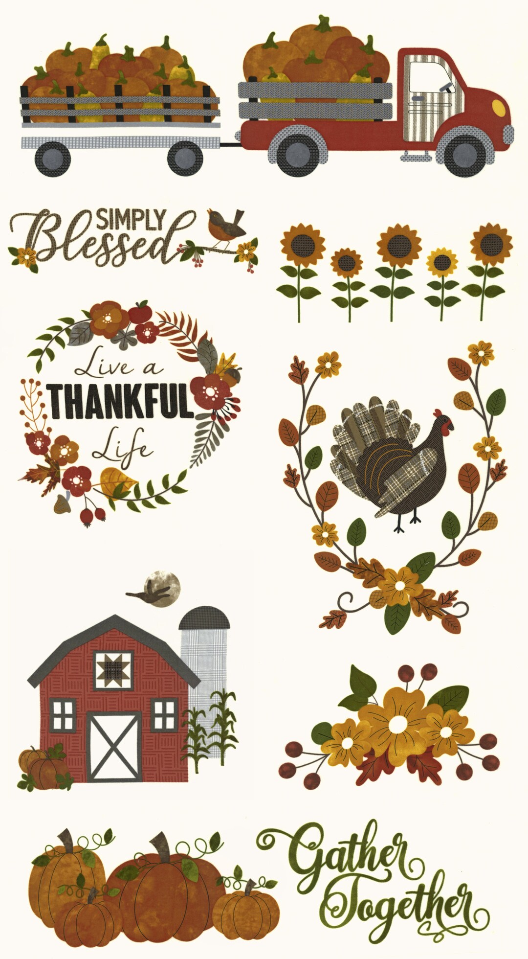 Autumn Gatherings Flannel - Hay main image 1