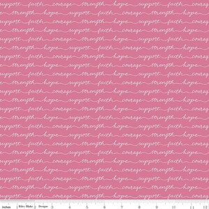 Hope in Bloom Words of Support Pink Item Number: C11025-PINK Designer Katherine Lenius