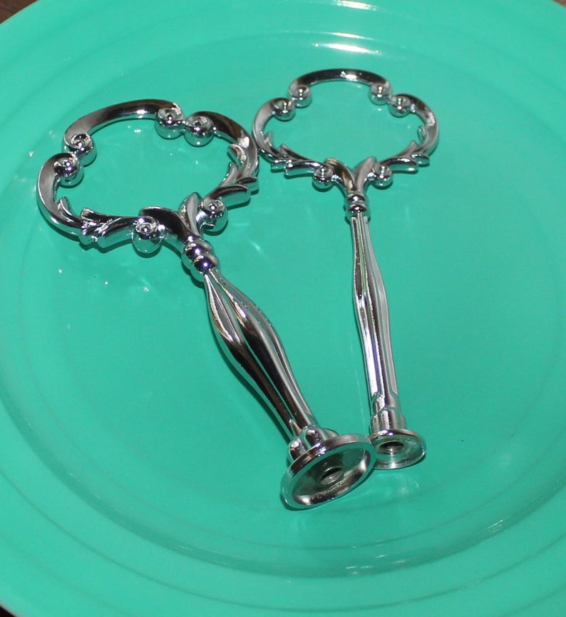 Cake Stand Handle / Hardware 3 tier ULTRA HEAVY DUTY Silver Etsy