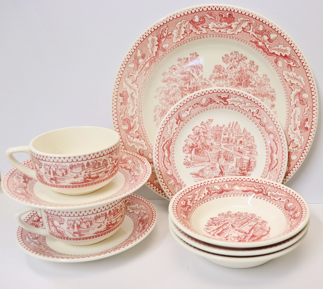 Memory Lane Dishes / Dinnerware Lot of Dinner Plate Teacups / Etsy